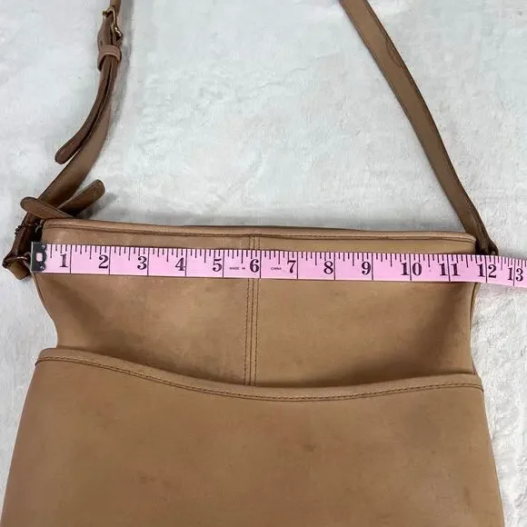 Coach vintage bleecker Legacy Tan Leather  Crossbody Bag Purse 0171 020 - Picture 10 of 11